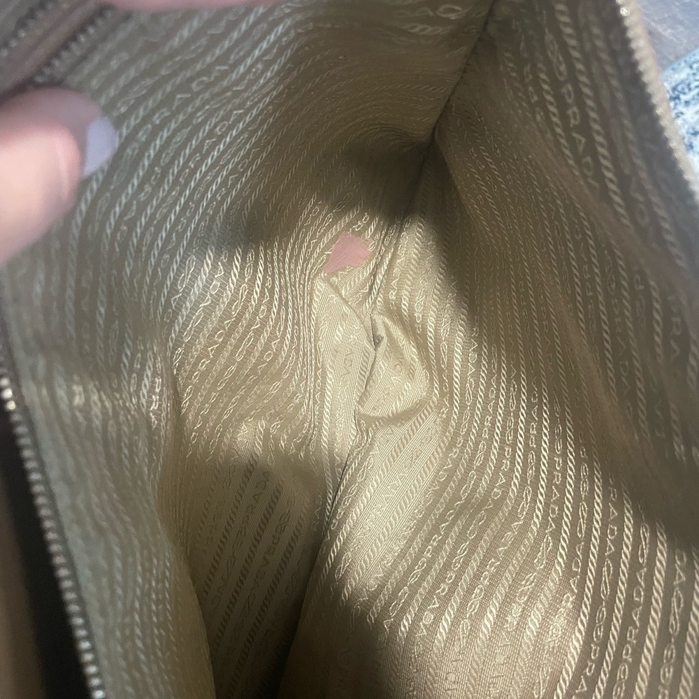 Prada Saffiano Lux tote large in caramel - Picture 8 of 10